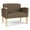 Castillo Quarry, variant on Belmont Lounge Reception Waiting Bariatric Chair / Natural Wood Legs / Blue