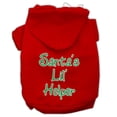 thumbnail image 3 of Christmas Pet Dog  Cat Hoodie Screen Printed, "Santa's Lil Helper", 3 of 11