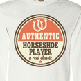thumbnail image 4 of Inktastic Horseshoe Player Long Sleeve T-Shirt, 4 of 5