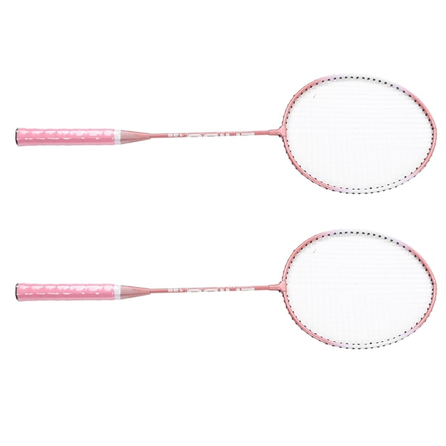 Badminton Rackets Set, Professional Pink Badminton Rackets Wear Resistant For Beginner