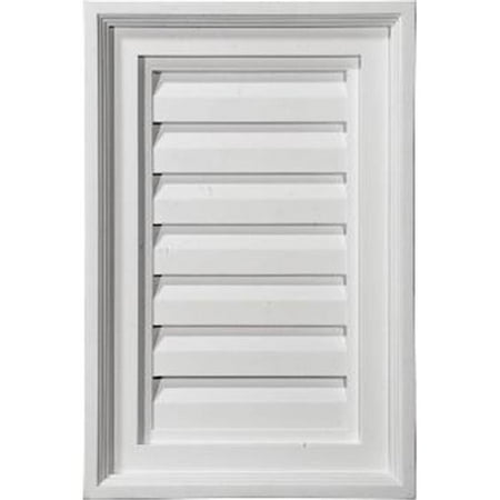 

Eken A Millwork 15 in. W x 15 in. Architectural Vertical Gable Vent Louver Decorative
