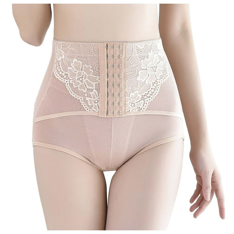 HUPOM Mens Silk Underwear Girls Underwear High Waist Casual Tie Seamless  Waistband Beige XL