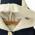 thumbnail image 2 of YM YOUMU Women Cape Cloak Warm Fleece Ears Hooded Poncho Coat Winter, 2 of 3