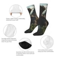thumbnail image 4 of Balery Forest Stone-Colored Dragon Calcetas Largas con Estampado para Hombre y Mujer – Suaves y Transpirables, Talla Única (US 5-11), 4 of 6