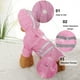 thumbnail image 5 of Impermeable para Perros Resistente al Agua Ropa para Mascotas Chaqueta de Lluvia con Capucha Poncho Exterior con Franja Reflectante, Rosa XL, 5 of 7