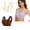 2 PCS-Beige/Brown, variant on Ahdbta Womens Bras Comfy Lightweight Wireless Bras Posture Correcting Bra for Seniors Plus Size Full Coverage Soft Everyday Bra 2 Pack