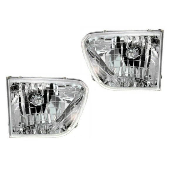 For 1998-2001 Mercury Mountaineer Pair Head Lights Driver and Passenger Side from 10/20/97 FO2502189 FO2503189-replaces F87Z 13008 BD