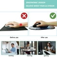 thumbnail image 2 of LQCrafK Mouse Pad with Wrist Support, Ergonomic Mouse Pad with Memory Foam Wrist Rest Cushion, Non-Slip Rubber Base Gaming Mice Pad for Home Office Computer Laptop, Flowers, 2 of 14
