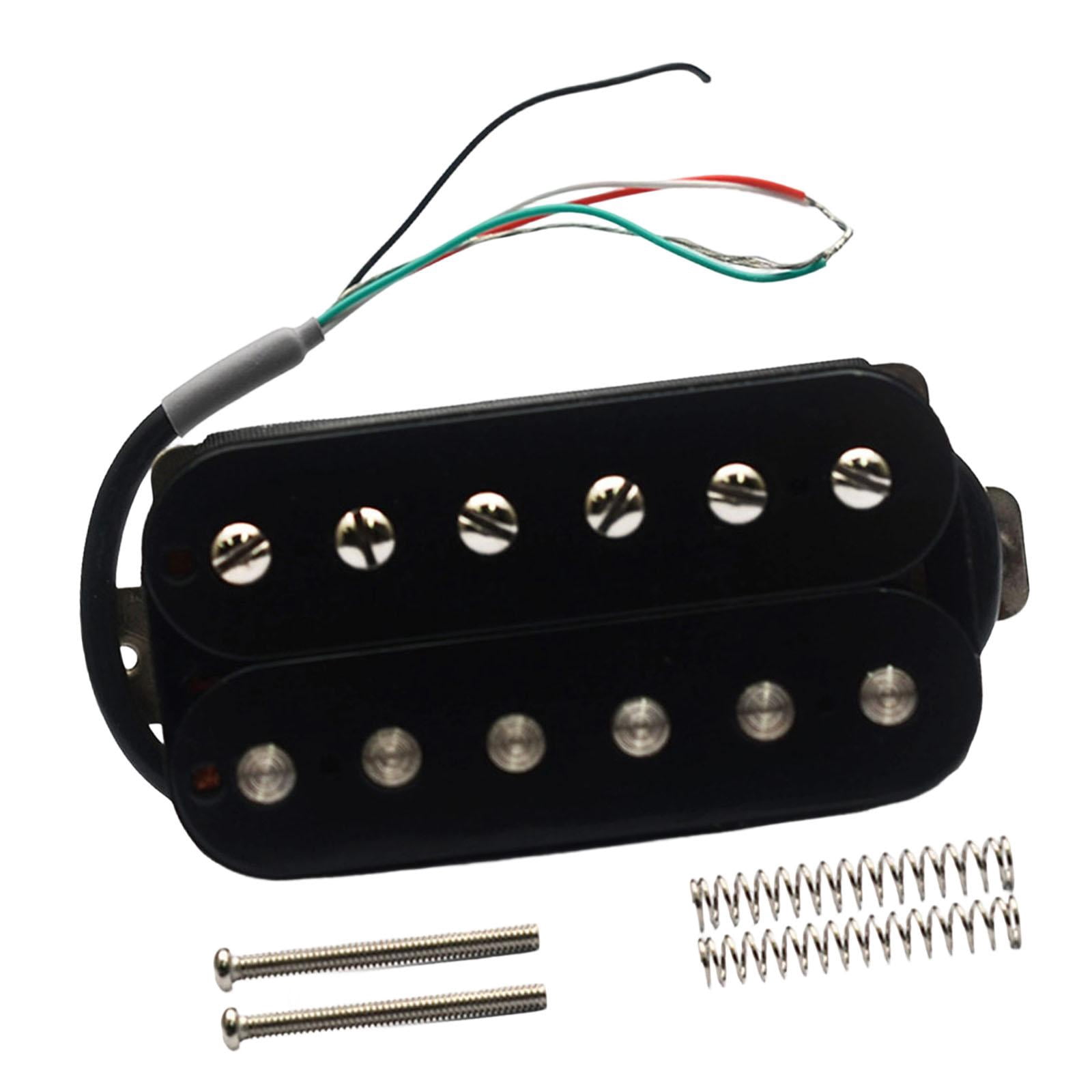 MERIGLARE Electric Guitar Pickup Set includes Double Coil Humbucker Pickup for Professional Musicians Supports Coil Split Easy Installation Instrument Spare Part suitable for guitar Neck 50mm