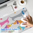 thumbnail image 4 of Long Mouse Pads for Desk,Colorful Funny Dachshund Desk Mats on Top Of Desks, Desk Mouse Pad Extra Large with 3mm Non-Slip Base and Stitched Edge for Gaming,Office,Work,Home 31.5"x11.8", 4 of 6