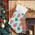 thumbnail image 5 of Coolnut Strawberry Christmas Stocking Personalized Large Candy Stocking, Xmas Stockings Decoration Hanging Gift for Family Holiday Party Ornaments Decor Fireplace, 5 of 7
