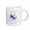 White, variant on 3drose, Alta, Utah, Usa. Woman Skier Silhouette, Blue Snowflake Gift, 15oz Mug