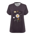 thumbnail image 3 of Generic Women's Plus Size V Neck T Shirts Summer Half Sleeve Tees Casual Loose Fit Cotton Tunic Tops, 3 of 3