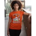 thumbnail image 3 of Midnight Margarita Cocktail Halloween Night Fun Drinks Unisex Men's T-shirt, 2XL, Orange, 3 of 6