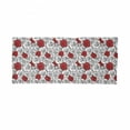 thumbnail image 2 of Romantic Neck Gaiter, Roses Love Blossom, Unisex, Vermilion Black White, by Ambesonne, 2 of 3