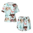 thumbnail image 2 of Yiaed Cute Pug Dogs Print Short Sleeve Pajama Sets for Women Casual Crew Neck 2 Piece Lounge Sets Women's Short-Sleeved Pajama-4X-Large, 2 of 5