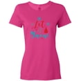 thumbnail image 3 of Inktastic Let It Snow, Snowflakes, Trees, Christmas, Xmas Women's T-Shirt, 3 of 5