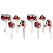 Fire Truck Toppers (8 Count)