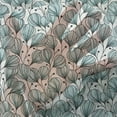 thumbnail image 3 of Floral Tulle Curtains with Rod Pocket, Doodle Style Flowers with Petals in Blue Tones Bedding Plants Garden Art, Sheer Drape for Wedding Party 2 Panels, 7 Sizes, Seafoam White Black, by Ambesonne, 3 of 3