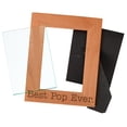 thumbnail image 2 of ThisWear Birthday Gift for Grandpa Best Pop Ever Natural Wood Engraved 5x7 Portrait Picture Frame Wood, 2 of 6