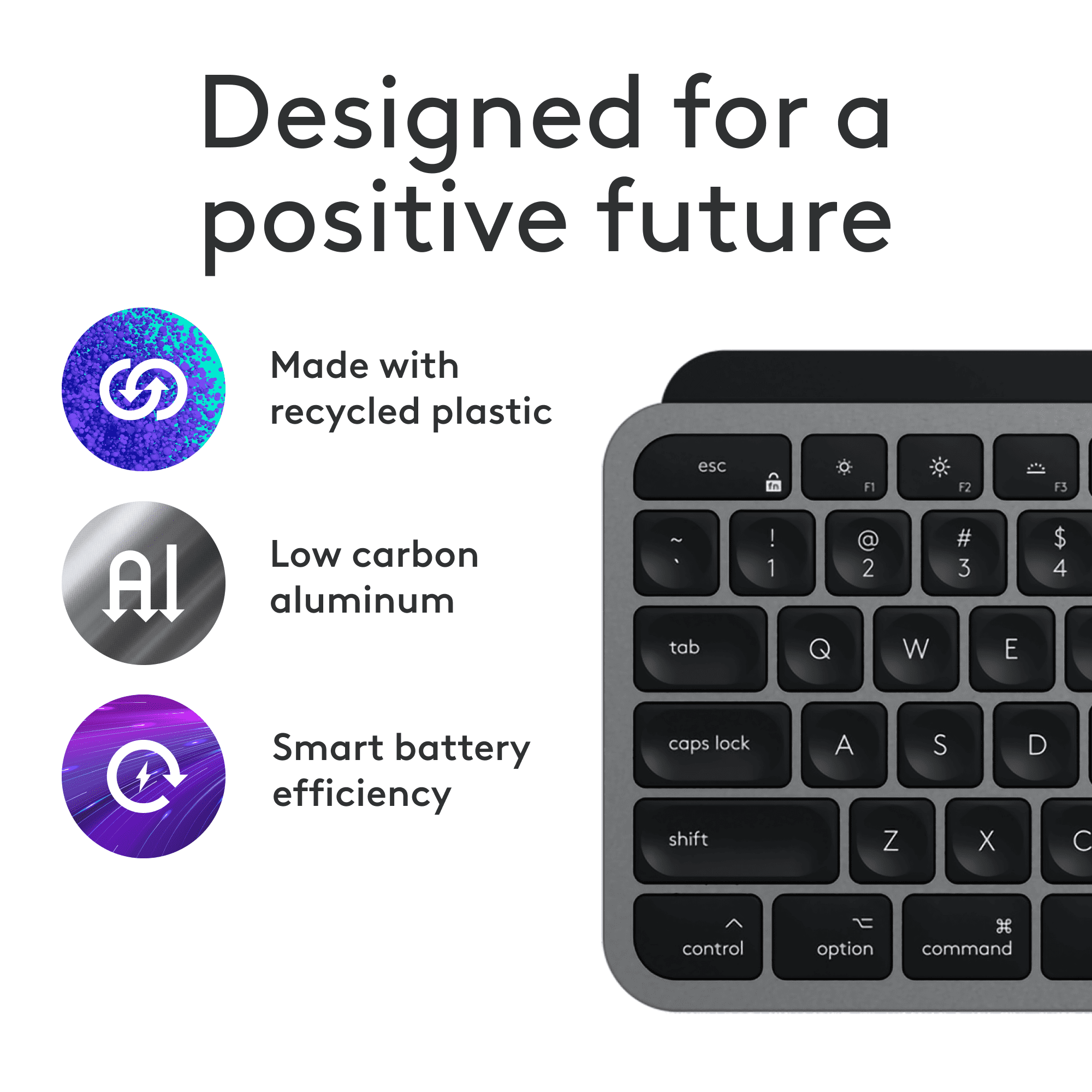 Logitech MX Keys S Combo for Mac, Wireless Keyboard and Mouse with Palm Rest, Backlit Keyboard, Fast Scroll Wireless Mouse, Space Grey
