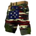 thumbnail image 6 of DIOAZUD Mens Cargo Shorts American Flag Print Multi Pockets Big and Tall Shorts Lightweight Casual Outdoor Daily Wear, 6 of 7
