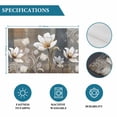 thumbnail image 6 of Brown Grey Floral Placemats Set of 4, Spring Summer Botanical Vintage Placemats for Dining Table, Place Mats for Kitchen Tabletop, Waterproof Wipeable Dining Table Mats Set, 6 of 9