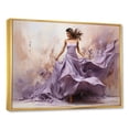 thumbnail image 2 of Designart "Lilac-Tinted Ballet Dance II" Dance Floater Framed Wall Art Living Room, 2 of 5