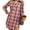 Pink/Black, variant on Weardear Women's Button Down Shirt Flannel Shirt 2025 Fall Long Sleeve Plaid Shacket Snap Button Tops