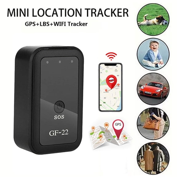 GF22 GPS Tracker, Mini Magnetic Locator with App Alerts
