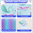 thumbnail image 2 of 12pcs Sparkling Pink Mermaid Party Invitation Card+12 Envelopes, 2 of 7