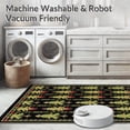 thumbnail image 5 of ODIKA 8'x10' Machine Washable Non-Slip Area Rug, Mid Modern Evergreen Tree Array with Festive Accents High Traffic Rug, Black, 653182, 5 of 5