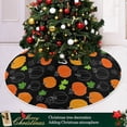 thumbnail image 6 of FMSHPON Colorful Pumpkins Xmas Christmas Tree Skirt Stand Mat for Holiday Party Decoration Indoor Outdoor 48 inches, 6 of 6