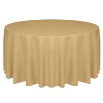 Ultimate Textile Faux Burlap - Havana 90-Inch Round Tablecloth