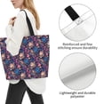 thumbnail image 2 of Yiaed Skull starry sky flower Print Handbag for Women Tote Purse Shoulder Bag Large Fashion Hobo Purse Handbag Shopping Tote, 2 of 5