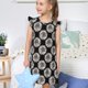 thumbnail image 4 of Fotbe White Sunflowers Vestido de Dormir para Niñas de 3 a 10 Años, Mangas Cortas, Estilo Princesa, Pijama Camisón con Mangas Voladas-X-Large, 4 of 6