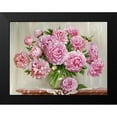 thumbnail image 2 of Buzin, Igor 14x12 Black Modern Framed Museum Art Print Titled - Peonies on a marble table, 2 of 5