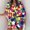 Red, variant on Valora Women's Casual Tennis Dress 1 Womens Floral Neck Knot Front A Line Short Dress Red L