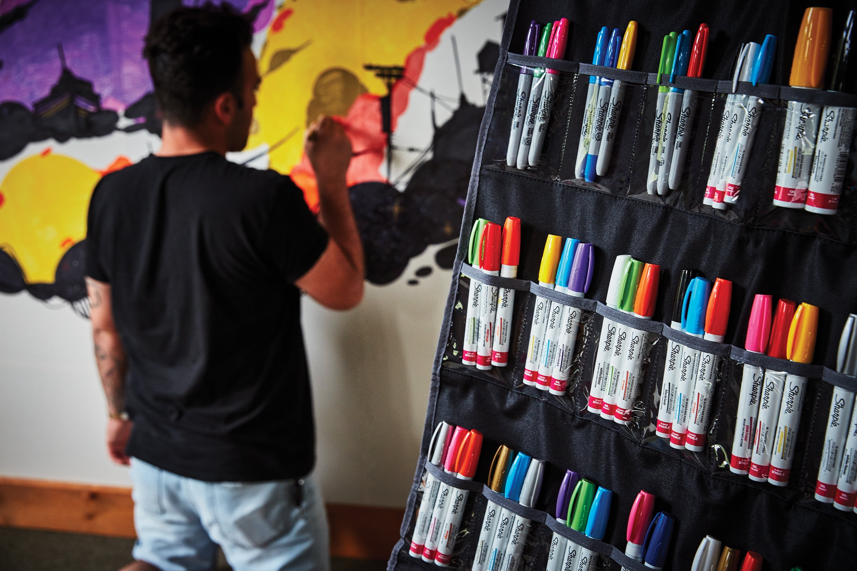 Sharpie Oil-Based Paint Markers, Fine Point, Bright Colors, 5 Count