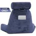 thumbnail image 5 of Husband Pillow Medium Cover Only Dark Blue, Cozy Microfiber Bed Rest Pillow Cover with Arms - Array of Colors - Generous Side and Back Pockets - Perfect Fit for Your Favorite Comfy Reading Pillow, 5 of 5