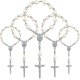 thumbnail image 1 of 30pcs Baptism Rosary Beads Finger Baptism Rosaries Faux For Baptism Favors Favors Communion Favors, 1 of 5