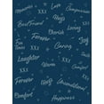 thumbnail image 3 of Chanasya Friends Forever Gift Throw Blanket - Super Soft Plush Fleece Laugh Hug Smile Joy Comfort Love Memories Best Friend Forever Gift Throw- for Women Men (50x65 Inches) - Blue Blanket, 3 of 3