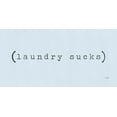thumbnail image 2 of Jaxn Blvd. 32x18 White Modern Wood Framed Museum Art Print Titled - Laundry Sucks, 2 of 4