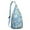 Blue, variant on Boho Waterproof Hiking Sling Backpack for Women – Retro & Rustic Lightweight Crossbody Bag with Adjustable Strap, Floral Chest Bag for Travel, Outdoor Adventures & Everyday Use