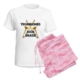 thumbnail image 6 of CafePress - Trombones Kick Brass Pajamas - Women's Short Sleeve Print T-Shirt and Pants Light Cotton Pajama Set, 6 of 7