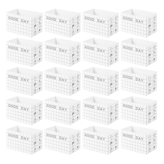 CTIRCHIU White Decorative Paper Containers for Sandwiches and Cakes, 20 Pieces - Food Safe and Disposable