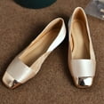 thumbnail image 2 of Zapatos planos informales elegantes de verano para mujer, con punta cuadrada francesa, estilo Mary Jane, zapatos retro para mujer, zapatos planos de suela blanda y tacón bajo, 2 of 5