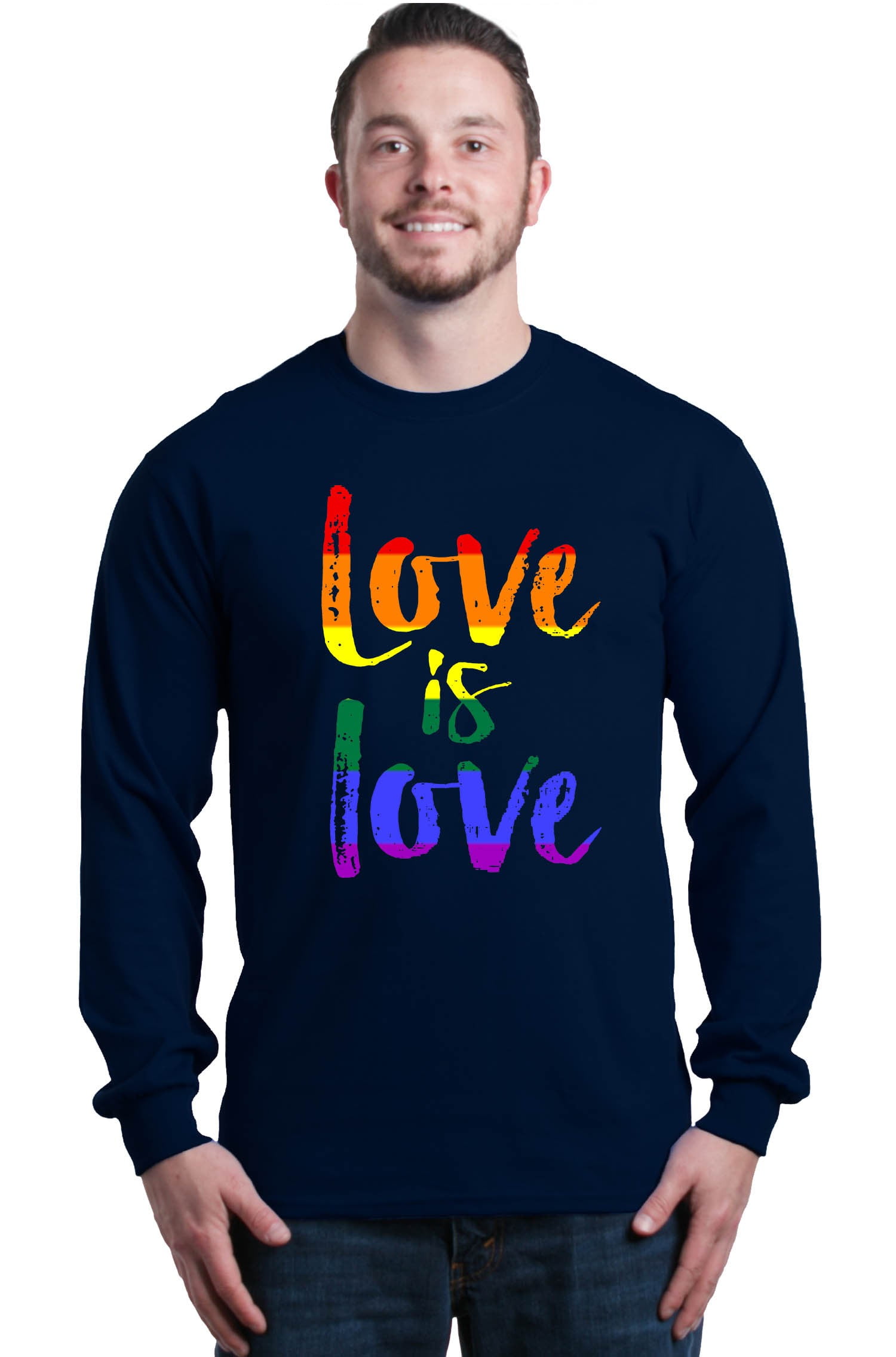 Rainbow Gay Pride Long Sleeve Shirt 