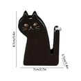 thumbnail image 3 of Desk Tape Dispenser, Pet Shaped Wooden Cutter Organizer, Compact Portable Office Home Storage Rack for Adhesive Packaging Paper Tapes, Black, 3 of 6