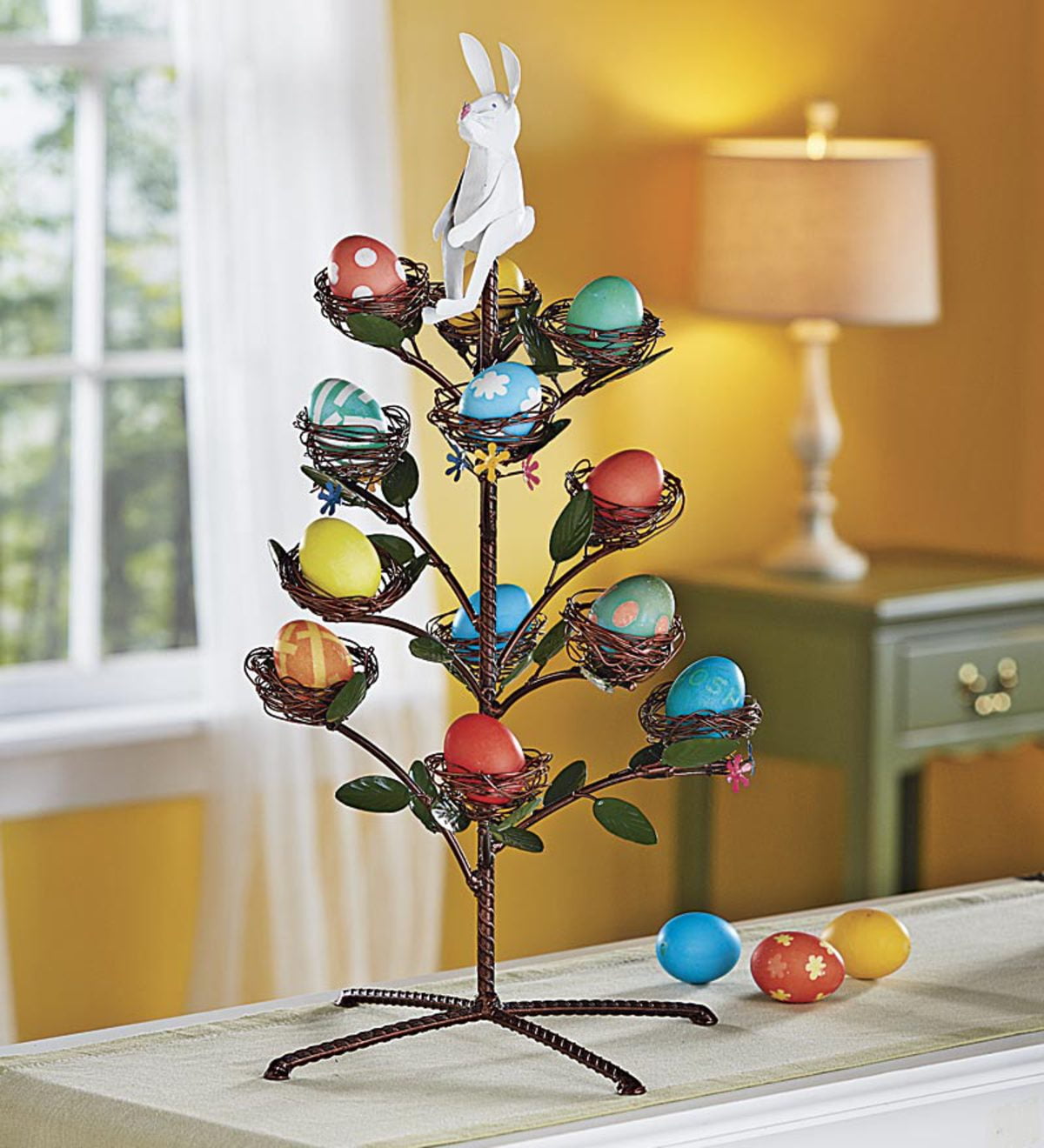 Bunny Easter Egg Display Holder Tree for Kids - Walmart.com - Walmart.com